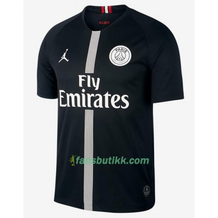 Fotballdrakt Paris Saint-Germain Jodan Svart Tredjetrøye 2018-2019 Kortermet